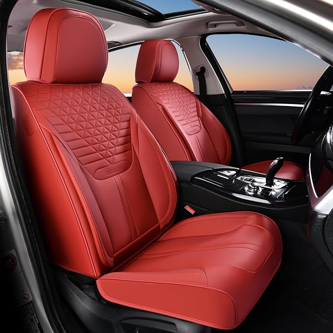 Universal Seat Covers — Front Seat — Red