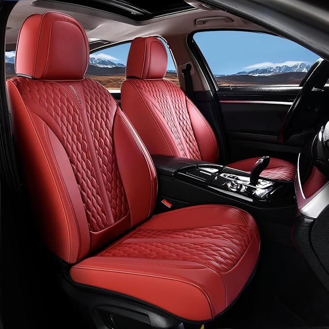 Universal Seat Covers — Front Seat — Red