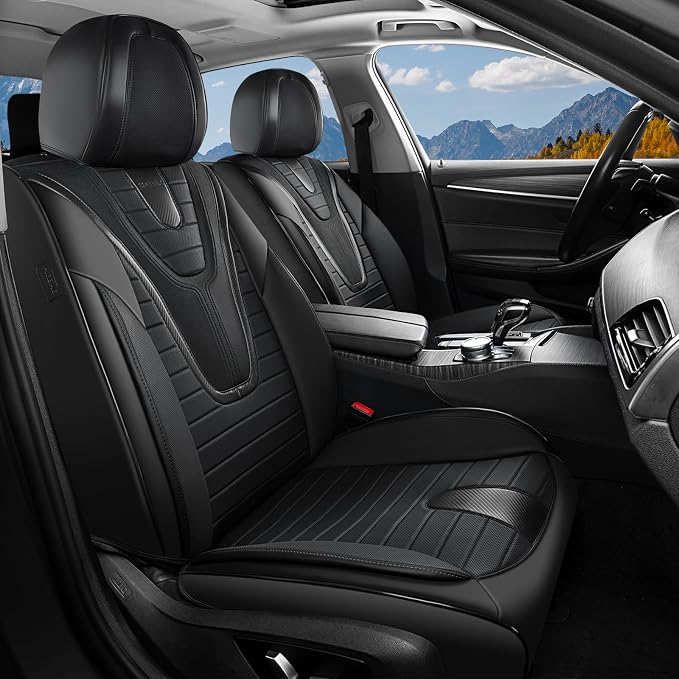 Universal Seat Covers — Front Seat — Black