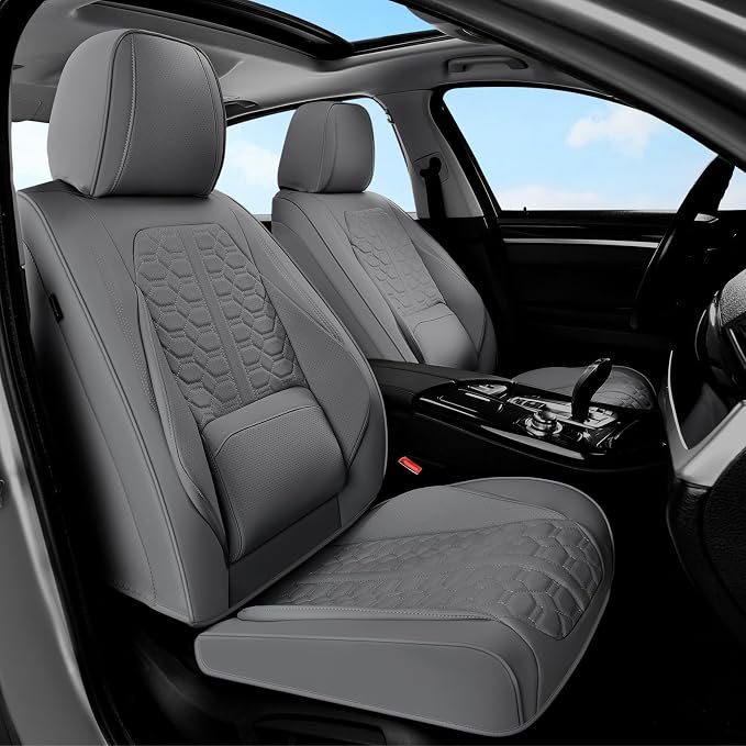 Universal Seat Covers — Front Seat — Gray