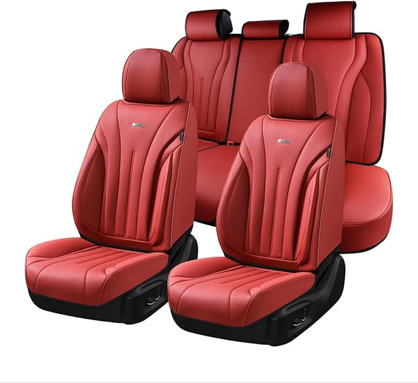 Universal Seat Covers — Full Set — Red
