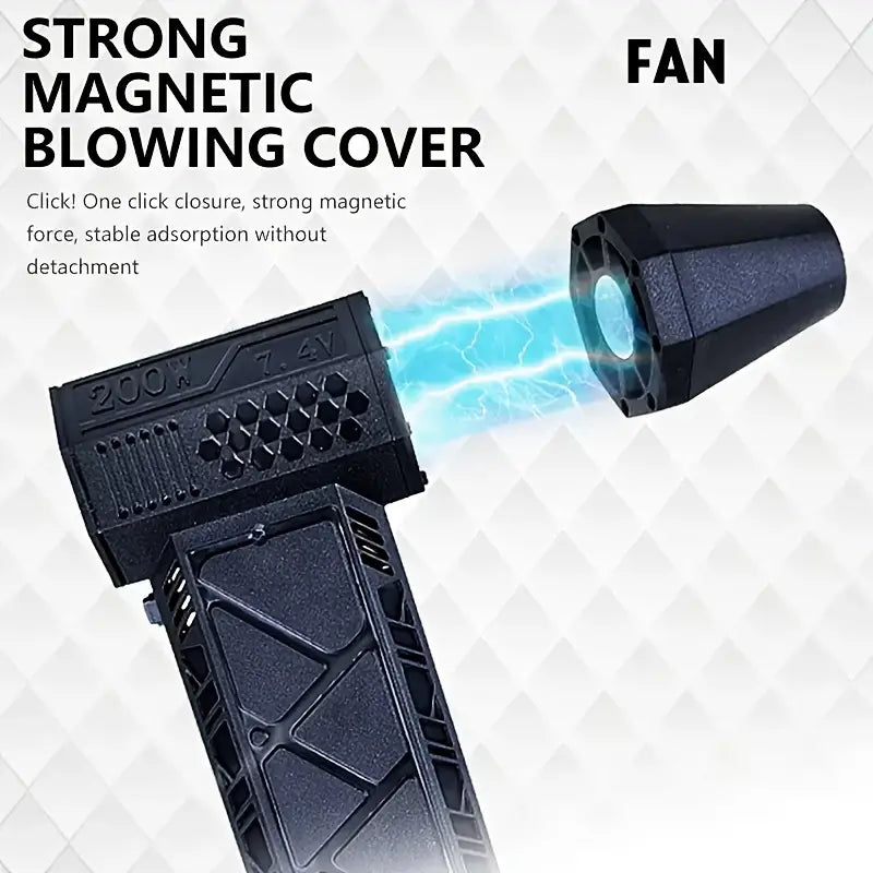 Mini Turbo Violent Jet Fan 130000RPM 52m/s Powerful Fan 3000mAh Wireless Mini Jet Fan 71849173-f8af-4adc-841f-a570910b99b1