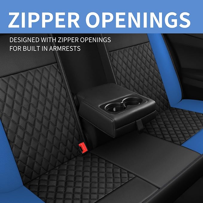 Universal Faux Leather Seat Covers — Full Set