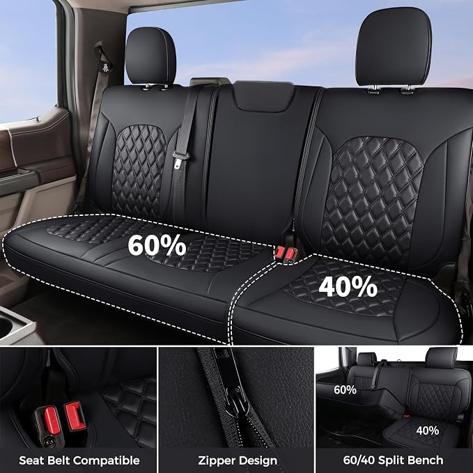 Seat Covers for Jeep Wrangler — Full Set — Black
