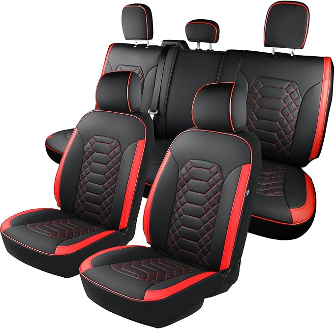 Faux Leather Seat Covers for Multiple Vehicles — Full Set