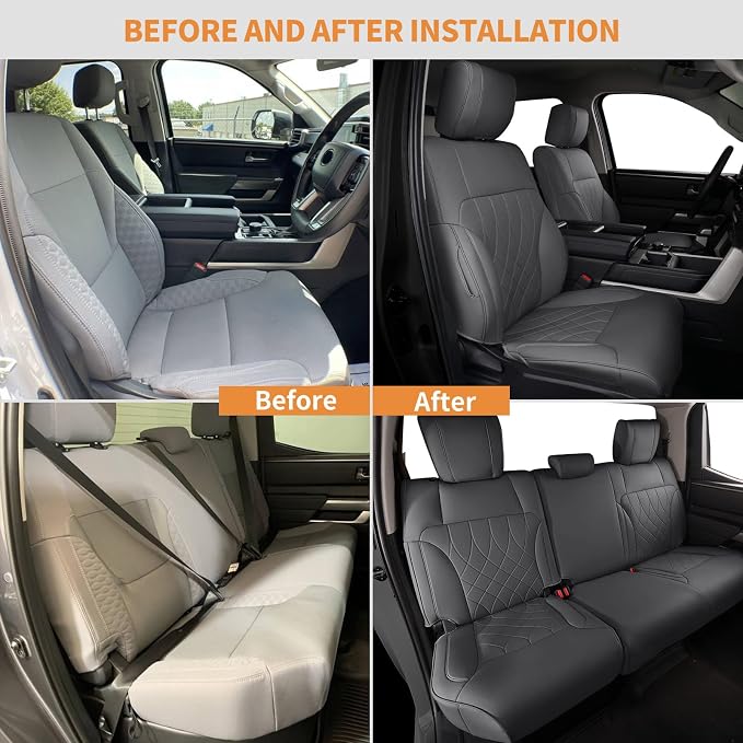 Faux Leather Seat Covers for Toyota Tundra — Full Set