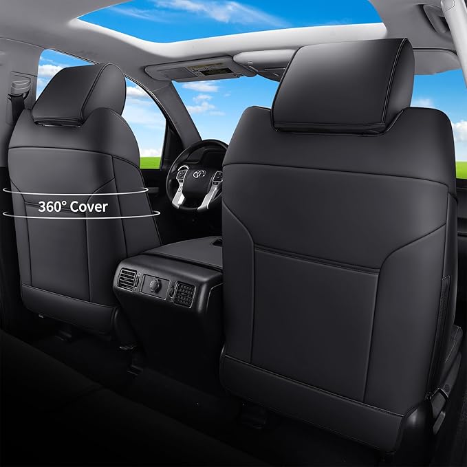 Seat Covers for Toyota Tacoma — Full Set — Black / Blue