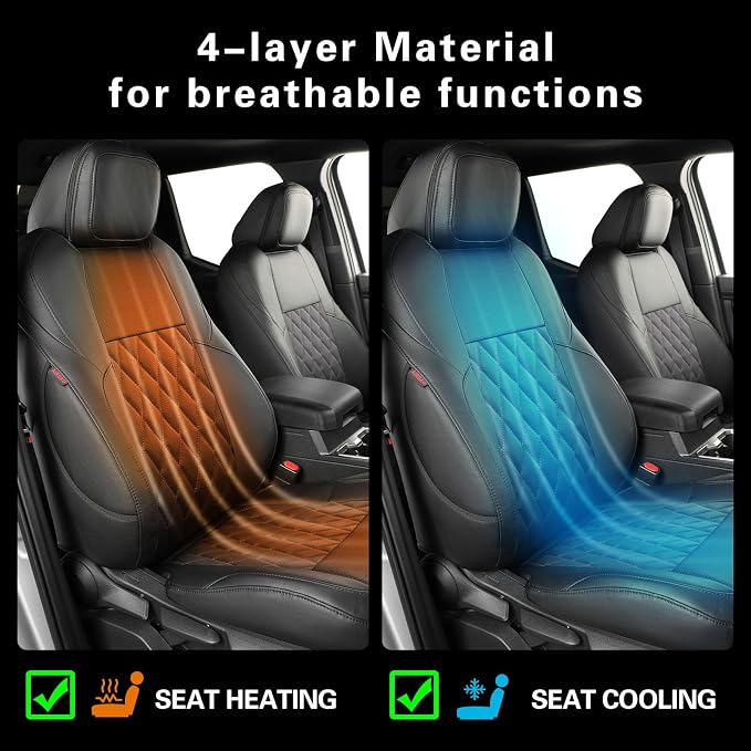 Seat Covers for Toyota Tacoma — Front Seat — Black