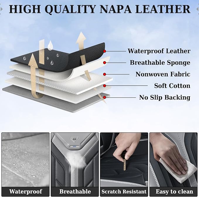Universal Seat Covers — Front Seat — Gray / Black