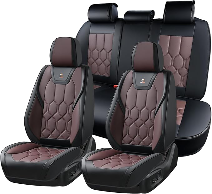Universal Seat Covers — Black / Coffee