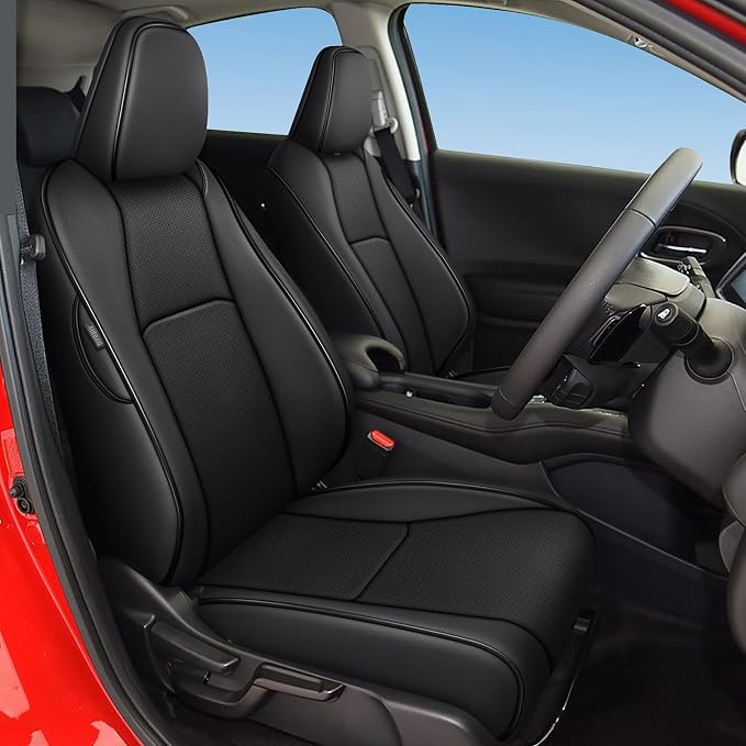 Faux Leather Seat Covers for Honda HR-V — Full Set — Black