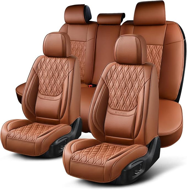 Universal Seat Covers — Full Set — Brown
