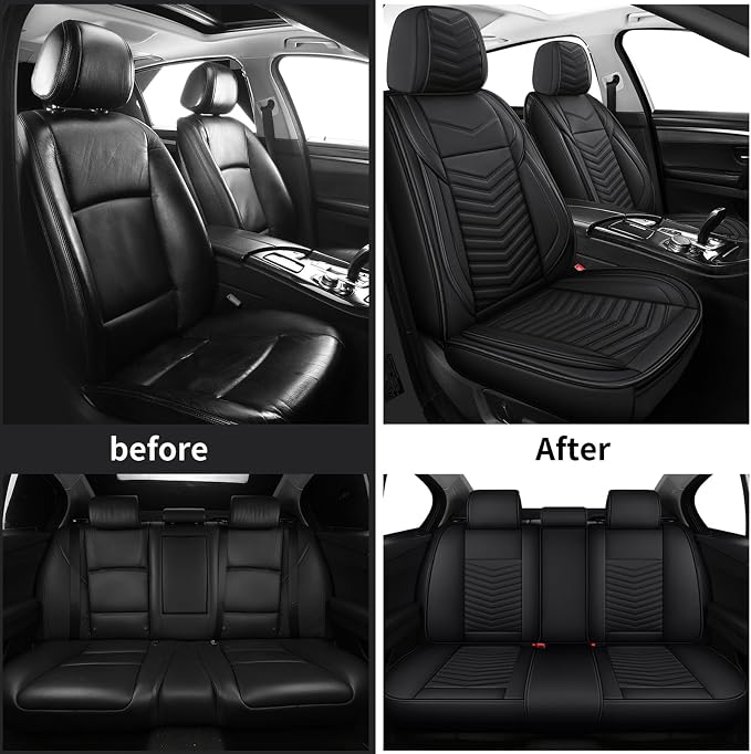 Universal Seat Covers — Full Set — Black