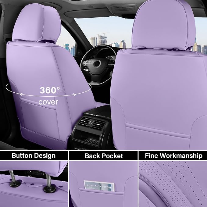 Universal Seat Covers — Front Seat — Purple