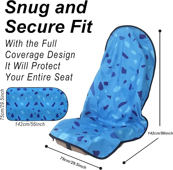 Car Seat Covers — Front Seat — Blue