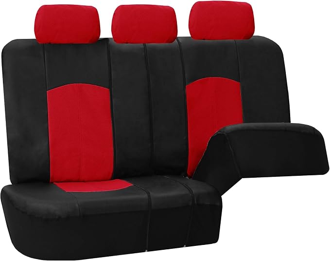 Universal Faux Leather Seat Covers — Red