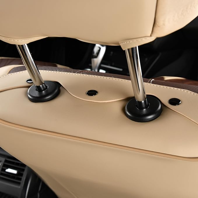 Universal Seat Covers — Front Seat — Beige / Coffee