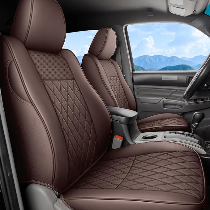Seat Covers for Toyota Tacoma — Front Seat — Brown