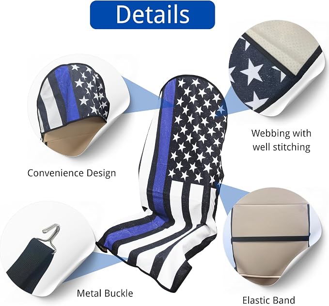 Car Seat Covers — Front Seat — Black