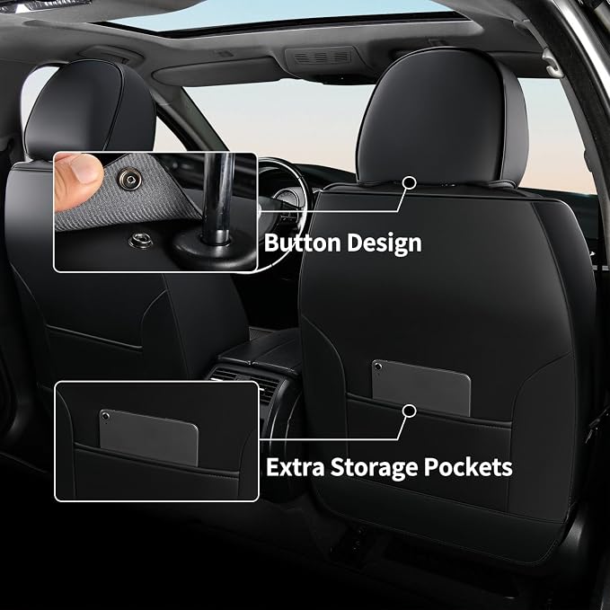 Universal Seat Covers — Full Set — Black