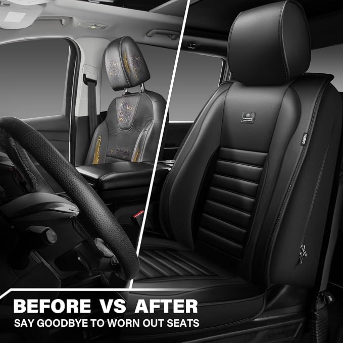 Universal Seat Covers — Front Seat — Black