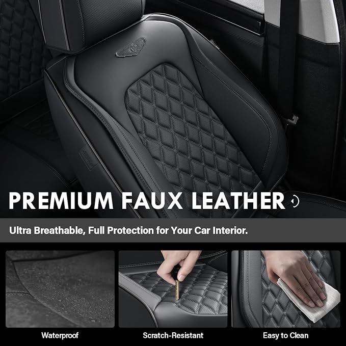 Universal Seat Covers — Full Set — Black