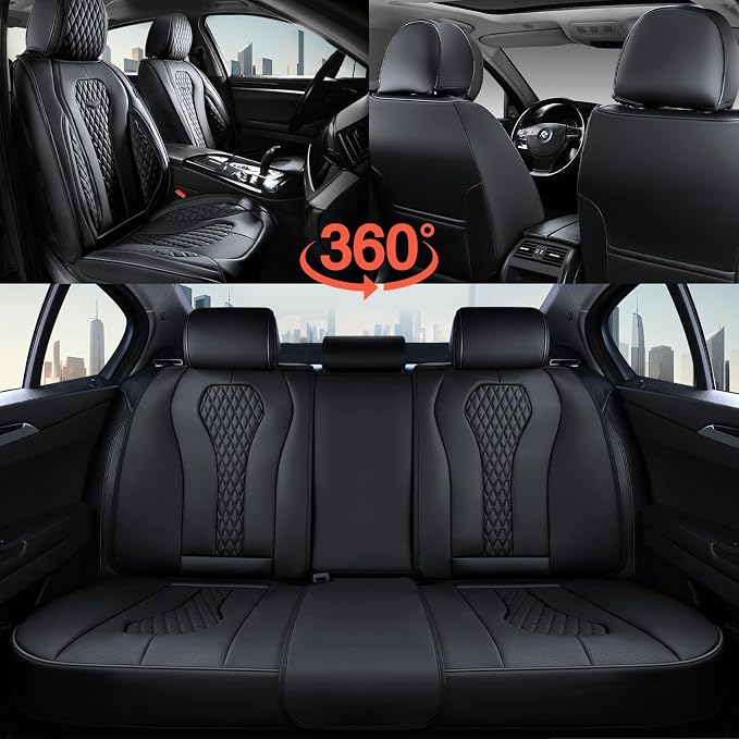 Universal Seat Covers — Full Set — Black