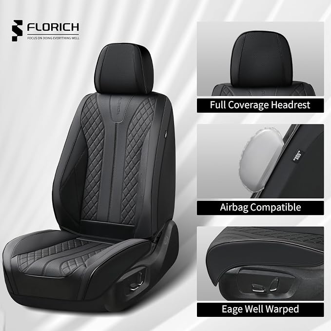 Universal Seat Covers — Full Set — Black