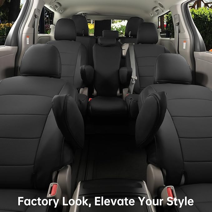 Seat Covers for Toyota Sienna — Full Set — Black
