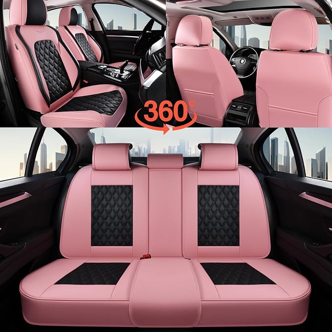 Universal Faux Leather Seat Covers — Full Set