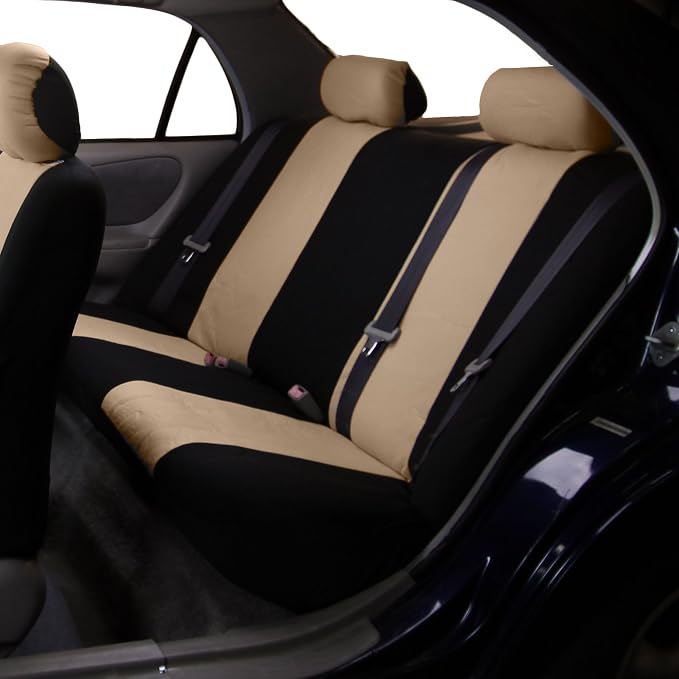 Pet Car Seat Protector — Rear Seat — Beige