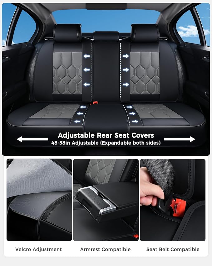 Universal Seat Covers — Black / Gray