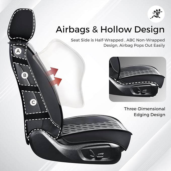 Universal Seat Covers — Full Set — Black