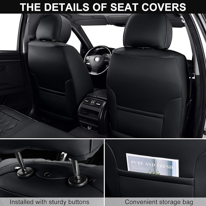 Universal Seat Covers — Full Set — Black