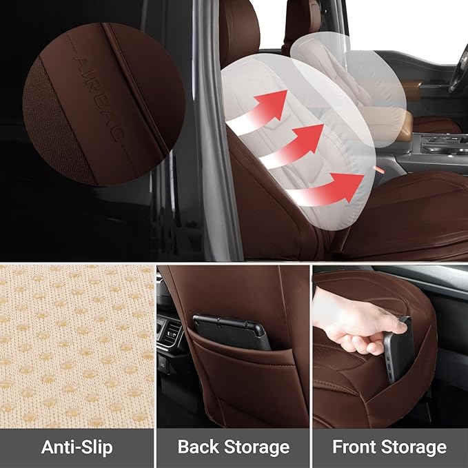 Seat Covers for Ford F-150 — Front Seat — Brown