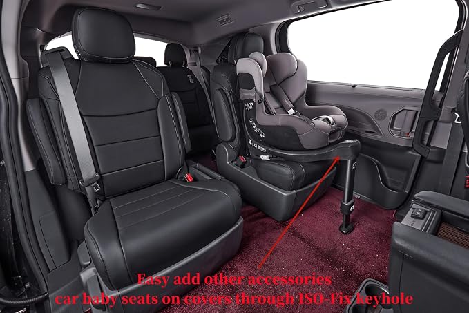 Seat Covers for Toyota Sienna — Full Set — Black