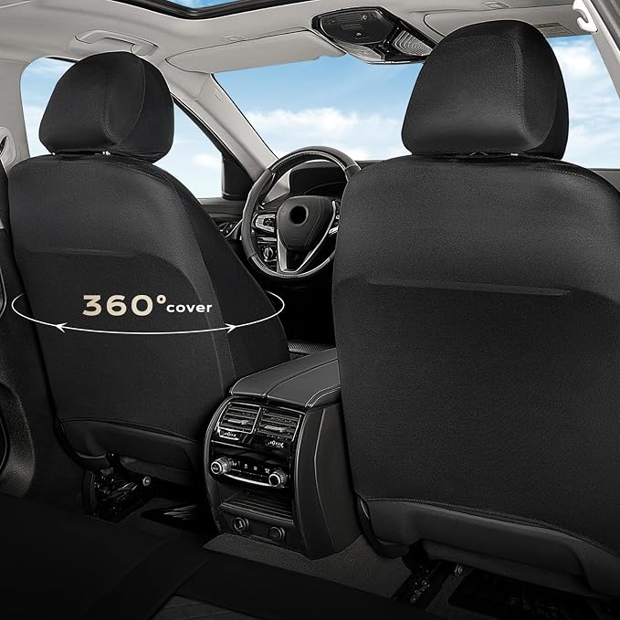 Universal Seat Covers — Front Seat — Black / Gray
