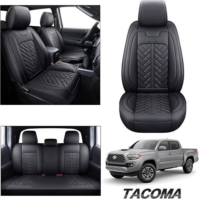 Seat Covers for Toyota Tacoma — Full Set — Black