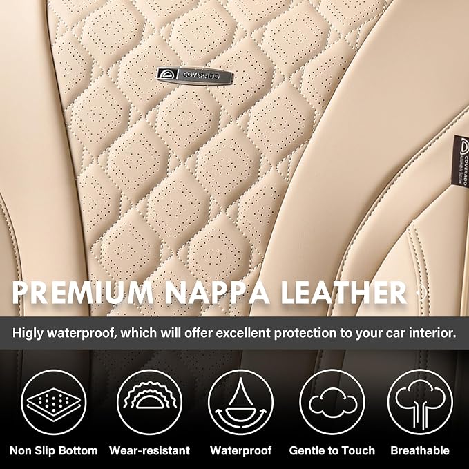 Universal Seat Covers — Full Set — Beige