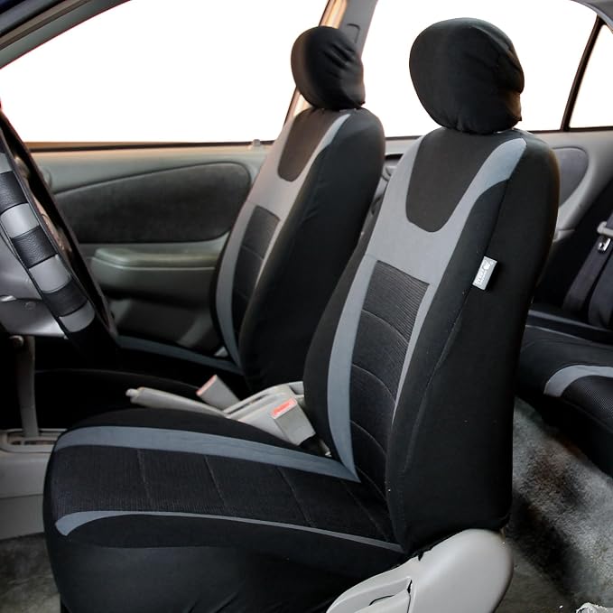 Universal Seat Covers — Gray / Black
