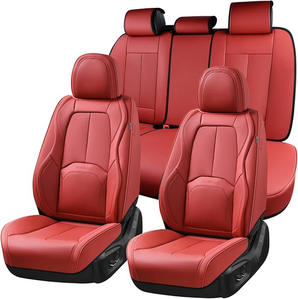 Universal Seat Covers — Full Set — Red