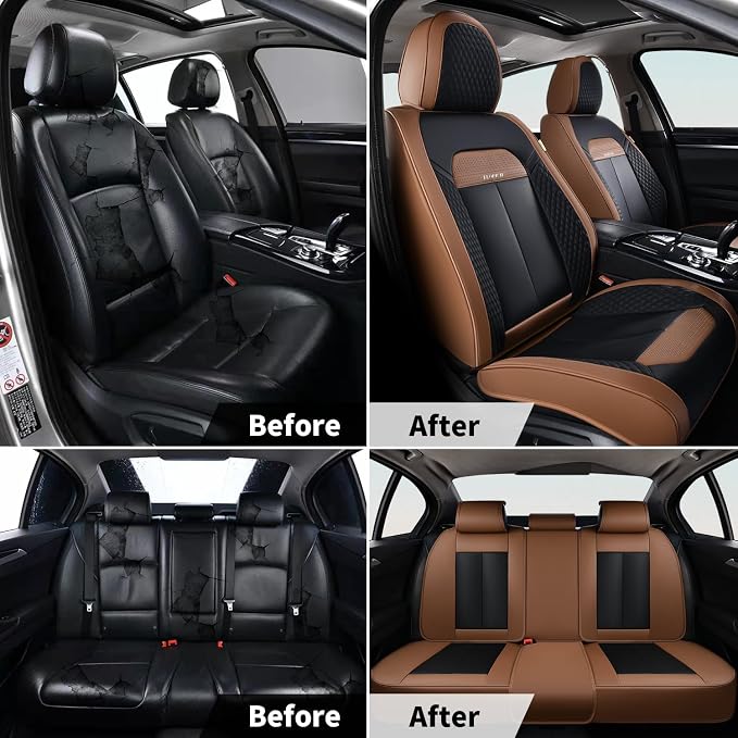 Universal Seat Covers — Front Seat — Coffee