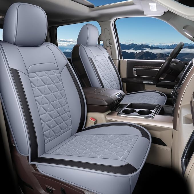 Seat Covers for Multiple Vehicles — Full Set — Gray