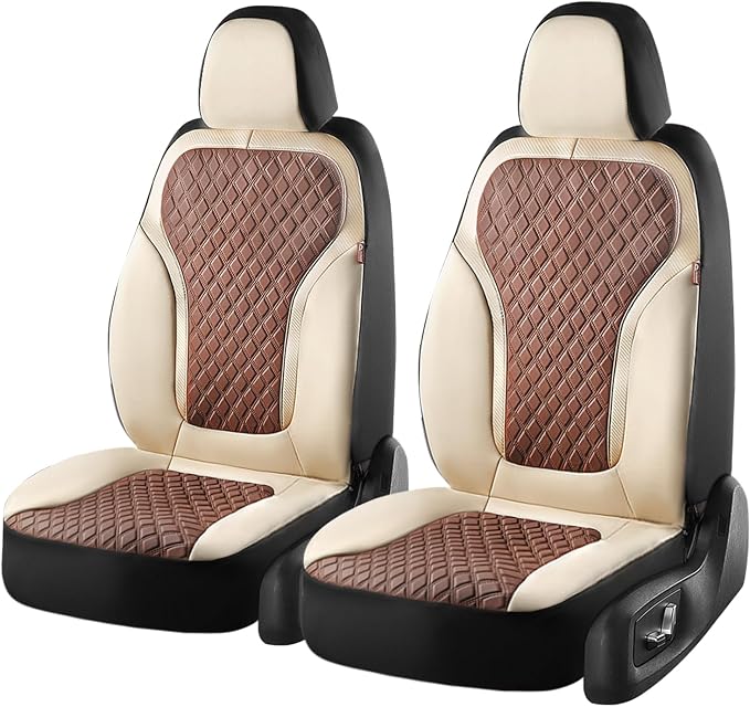 Universal Seat Covers — Front Seat — Beige / Brown
