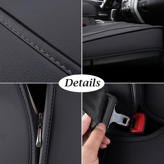 Seat Covers for Toyota Tundra — Front Seat — Black