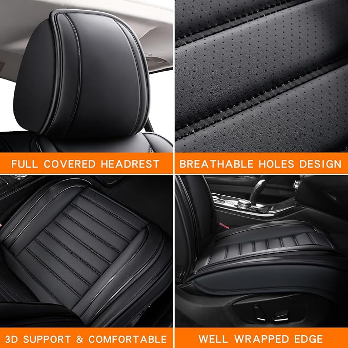 Universal Seat Covers — Full Set — Black