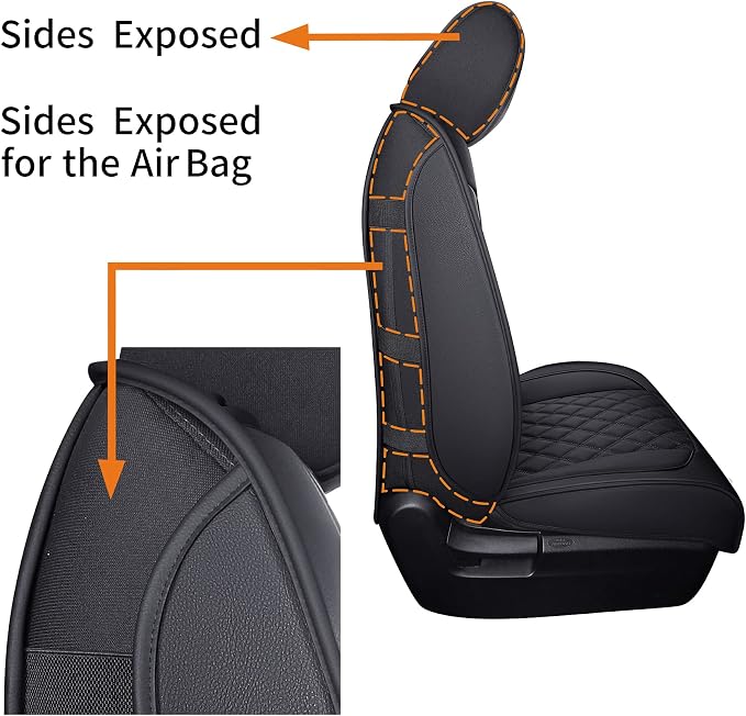 Faux Leather Seat Covers for Toyota Tundra — Full Set — Black
