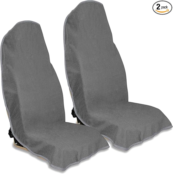 Car Seat Covers — Front Seat — Gray