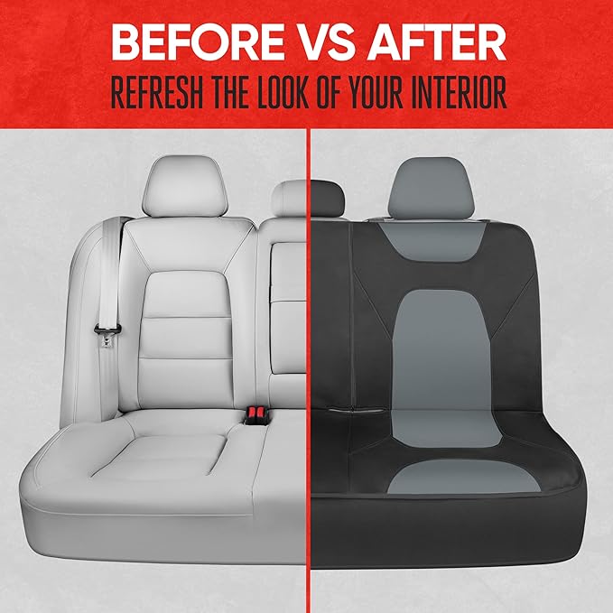 Universal Seat Covers — Full Set — Black / Gray