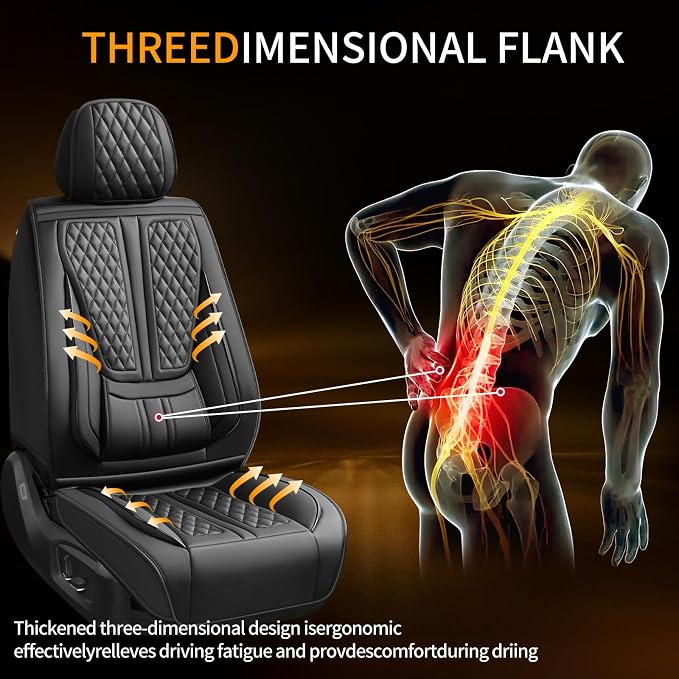 Seat Covers for Nissan Kicks — Front Seat — Black